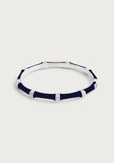Bamboo Enameled Hinged Bangle