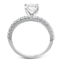 This wedding band is a classic choice with a straight design and .55 ctw of white diamonds.