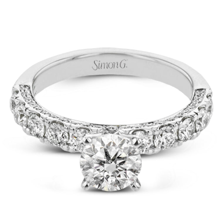 This classic straight band stands out from the crows due to its full 1.00 ctw of diamonds that sparkle and shine.