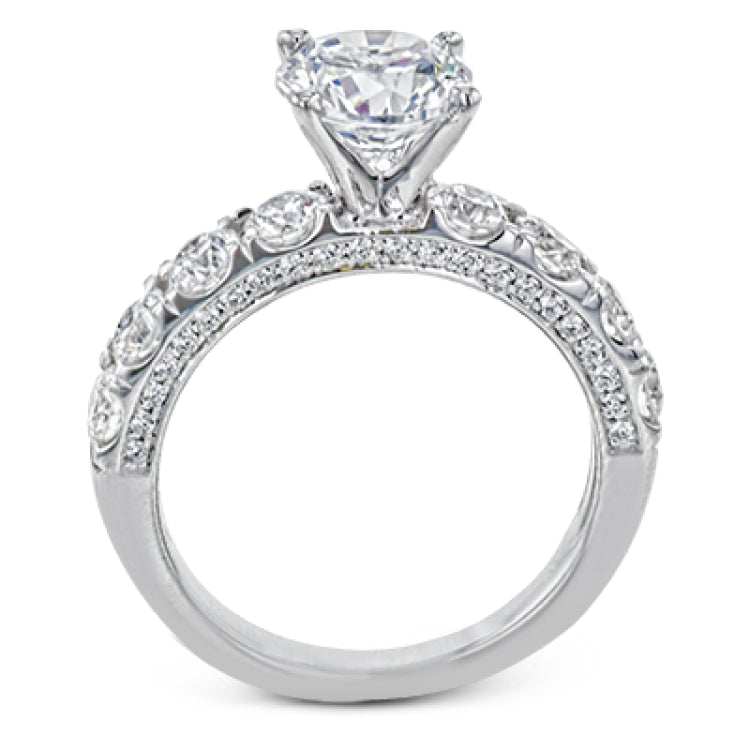 This straight band is anything but ordinary, containing an impressive 1.44 ctw of white diamonds.