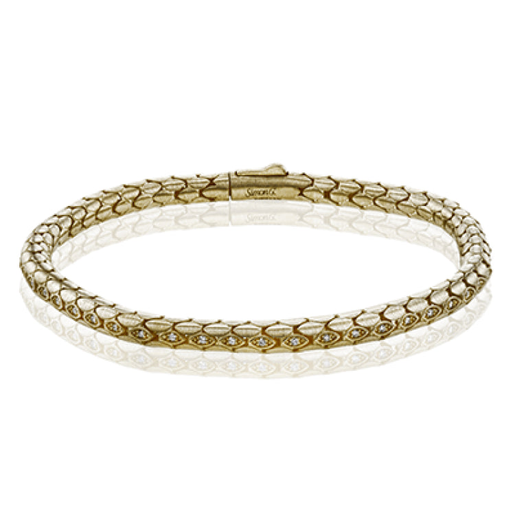 This men's bracelet features .32 ctw of black diamonds set into 14k gold with a brushed finish.