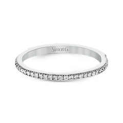 The classic, streamlined design of this 18k white gold wedding set is accented by .30 ctw of sparkling white round brilliant diamonds.