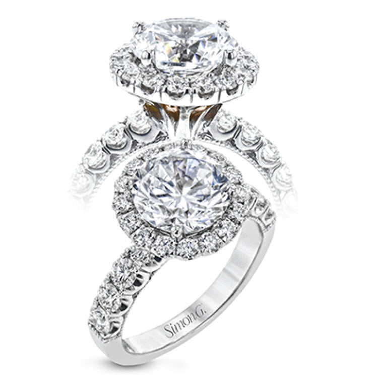 This stunning engagement ring from our Simon set collection shimmers with 0.49 ctw of brilliant white diamonds in a classic setting.