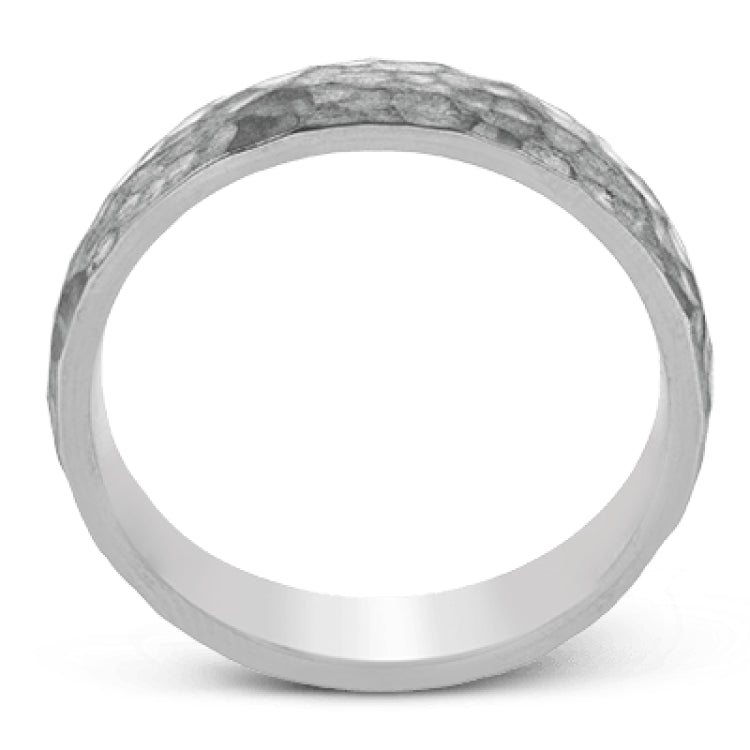 This band is perfect for everyday wear, crafted in long lasting 14k gold with a enduring hammered finish.