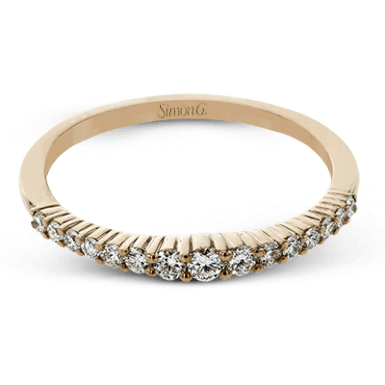 This lovely band comes in all tones of gold that can be stacked together to form one larger look, or worn separately. Each band contains .26 ctw of shining white diamonds.