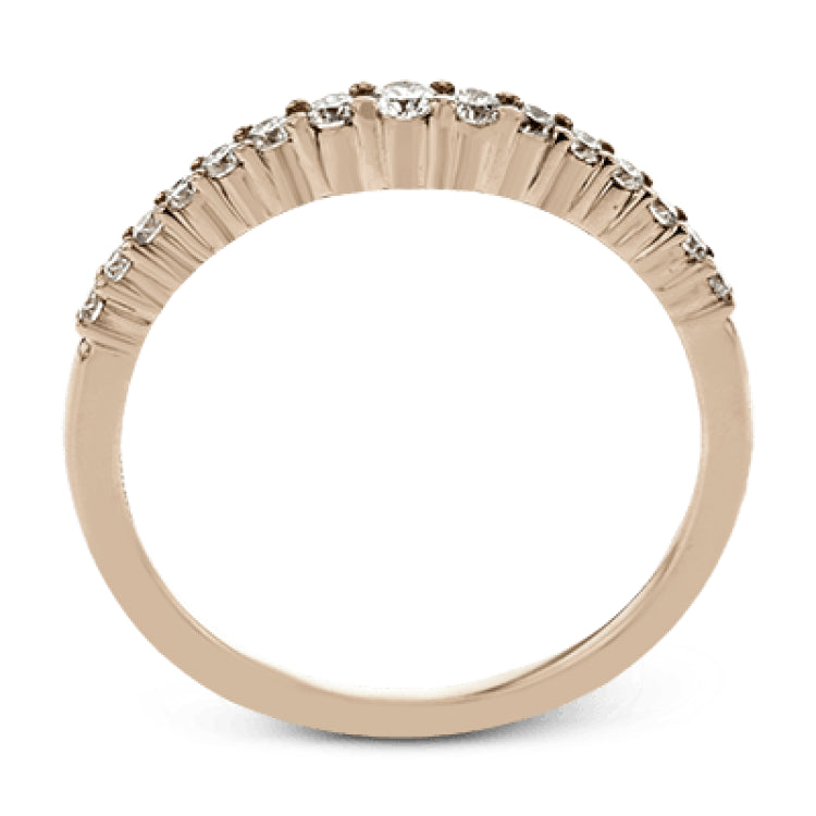 This lovely band comes in all tones of gold that can be stacked together to form one larger look, or worn separately. Each band contains .26 ctw of shining white diamonds.