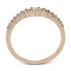 This lovely band comes in all tones of gold that can be stacked together to form one larger look, or worn separately. Each band contains .26 ctw of shining white diamonds.