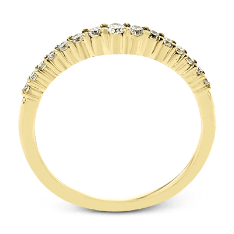 This lovely band comes in all tones of gold that can be stacked together to form one larger look, or worn separately. Each band contains .26 ctw of shining white diamonds.