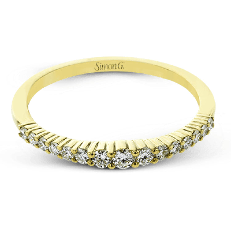This lovely band comes in all tones of gold that can be stacked together to form one larger look, or worn separately. Each band contains .26 ctw of shining white diamonds.