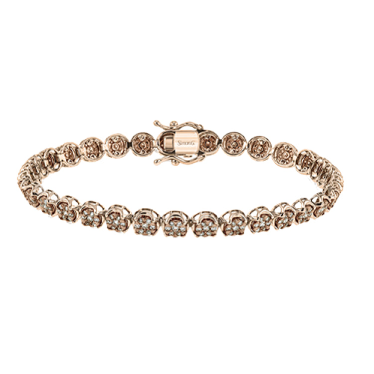 Simple yet dramatic, this white gold bracelet catches eyes with its 1.51 ctw of white diamonds