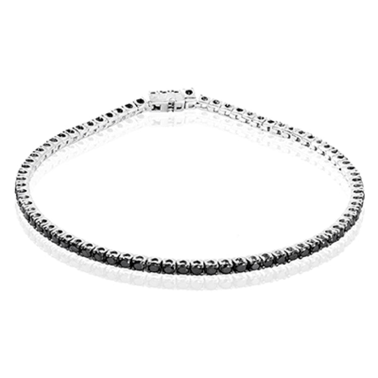 This 18k gold style is a refined take on a classic tennis bracelet, with 2.00 ctw of white diamonds shining brightly.