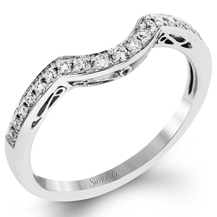With a beautiful halo surrounding the center stone, this lovely white gold engagement ring is set with 1.14 ctw of shimmering princess cut white diamonds and .20 ctw round cut white diamonds.