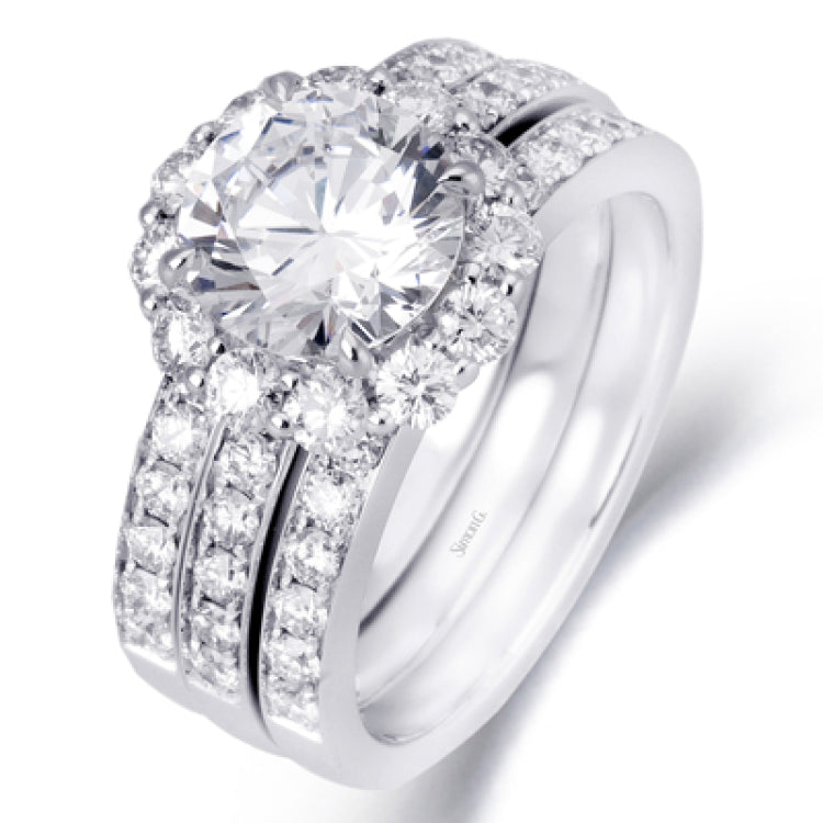 18K White Gold Set featuring 1.36ct Diamonds