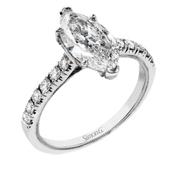 TR738-MQ ENGAGEMENT RING