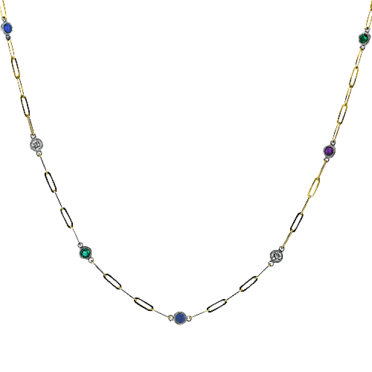 LN4149-A COLOR NECKLACE