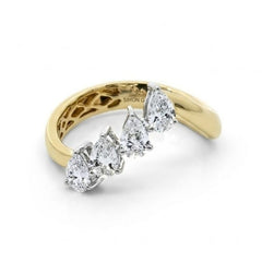 18K Two Tone Gold Diamond Ring