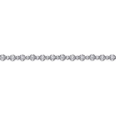 14K white gold and diamond bracelet