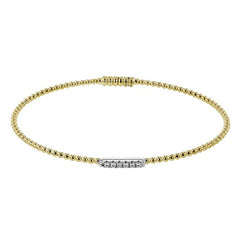 18K Two-Tone Bangle