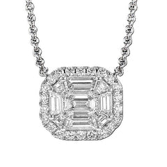 Mosaic Diamond Pendant Necklace