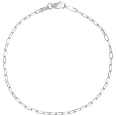 14K Gold Paperclip Bracelet 1.95mm