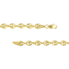 4.5mm Puff Mariner Bracelet with Lobster Lock