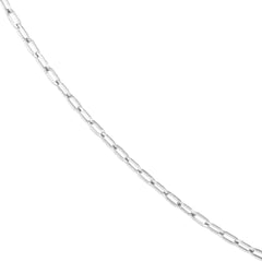 2.5mm Paper Clip Chain with Pear Shape Lock