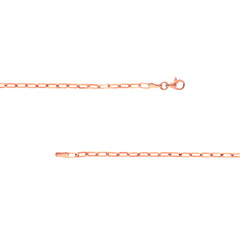 2.5mm Paper Clip Chain with Pear Shape Lock