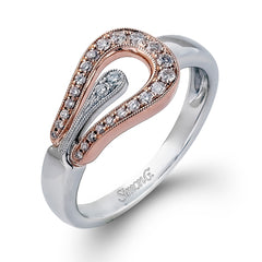 18K Two Tone Gold Diamond Ring