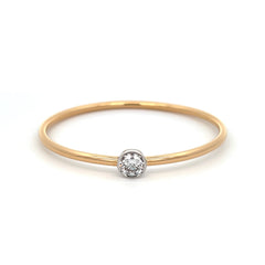 Two-Tone Diamond Bangle