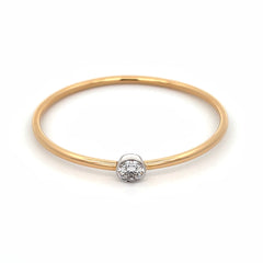 Two-Tone Diamond Bangle