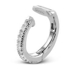 Cuff Earring in 18K White Gold with Diamonds