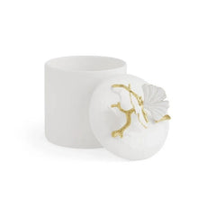 X-Small Butterfly Ginkgo Gold Porcelain Canister